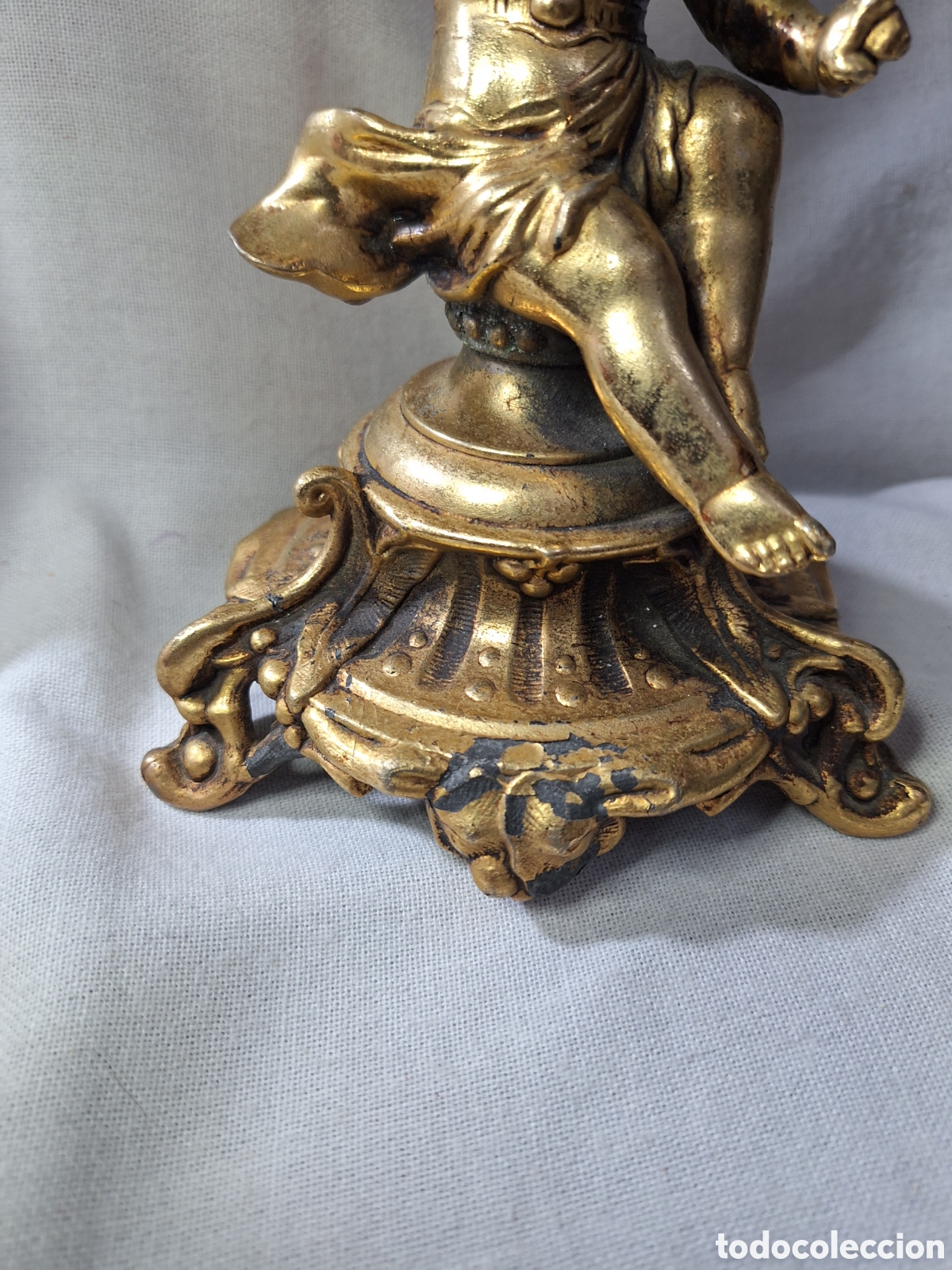 Antig&uuml;edades: Precioso candelero de bronce. - Foto 3