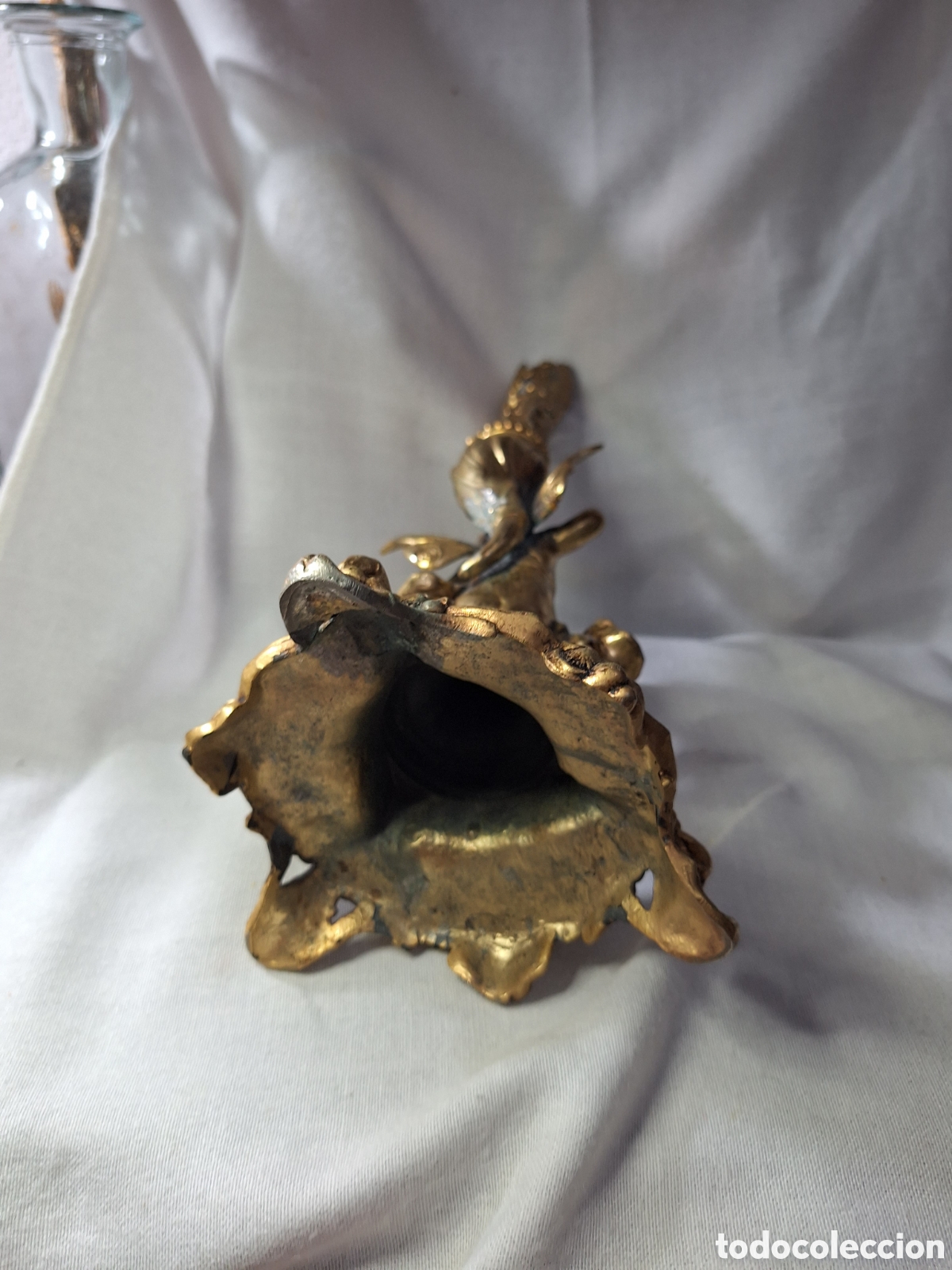 Antig&uuml;edades: Precioso candelero de bronce. - Foto 5