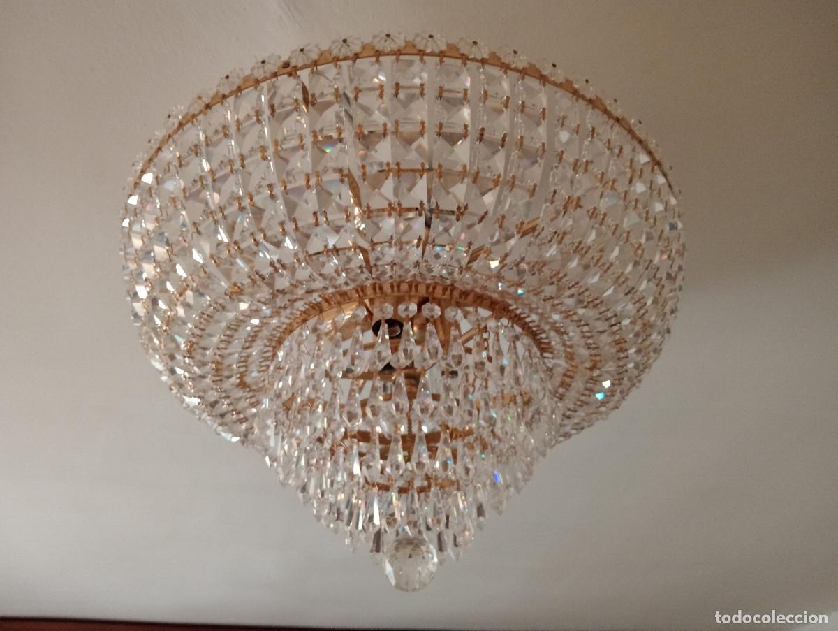 Antig&uuml;edades: Lampara cristal de swarovski - Foto 1