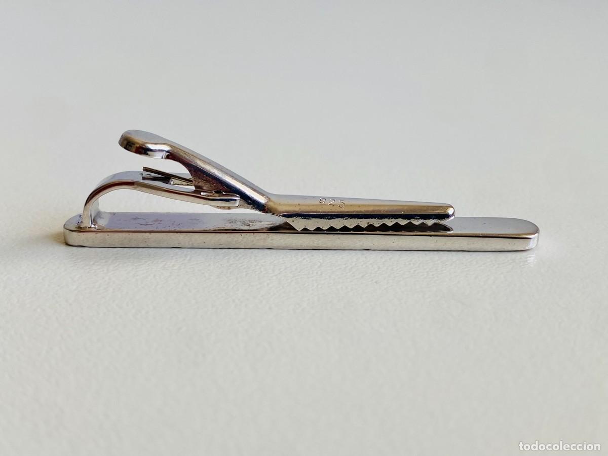 Antig&uuml;edades: Clip de corbata en plata 925. - Foto 2