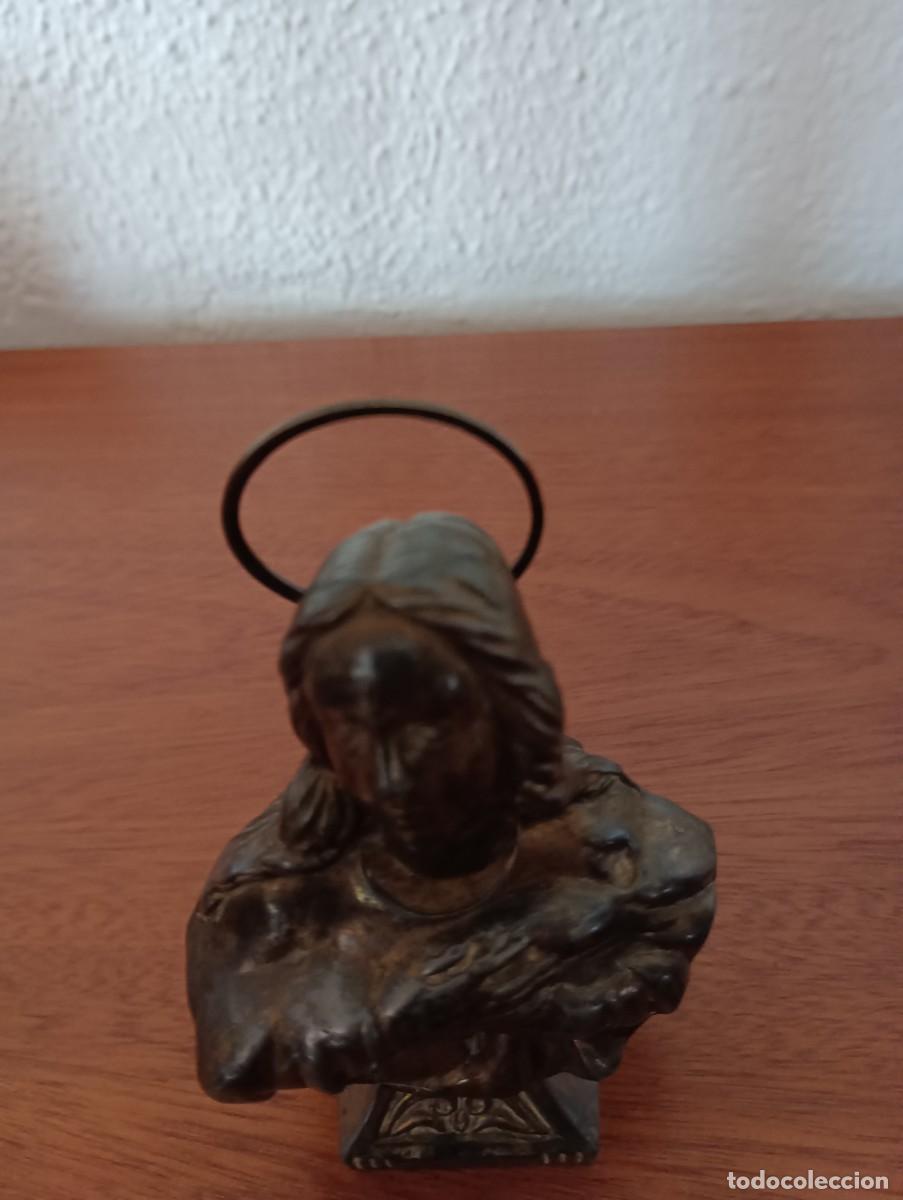 Antig&uuml;edades: ANTIGUO BUSTO VIRGEN MARIA DE BRONCE - Foto 7