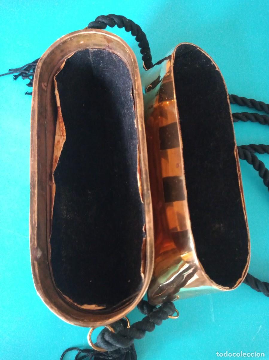 Antig&uuml;edades: ESPECTACULAR BOLSO DE LATON DORADO - Foto 6