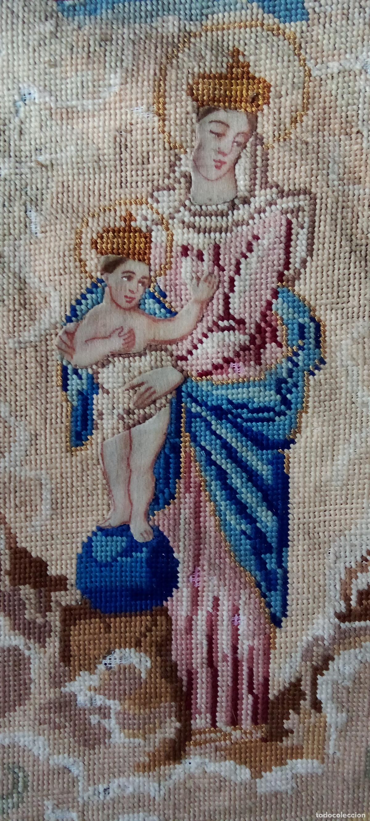 Antig&uuml;edades: VIRGEN CON EL NI&Ntilde;O. S.XIX. - Foto 2
