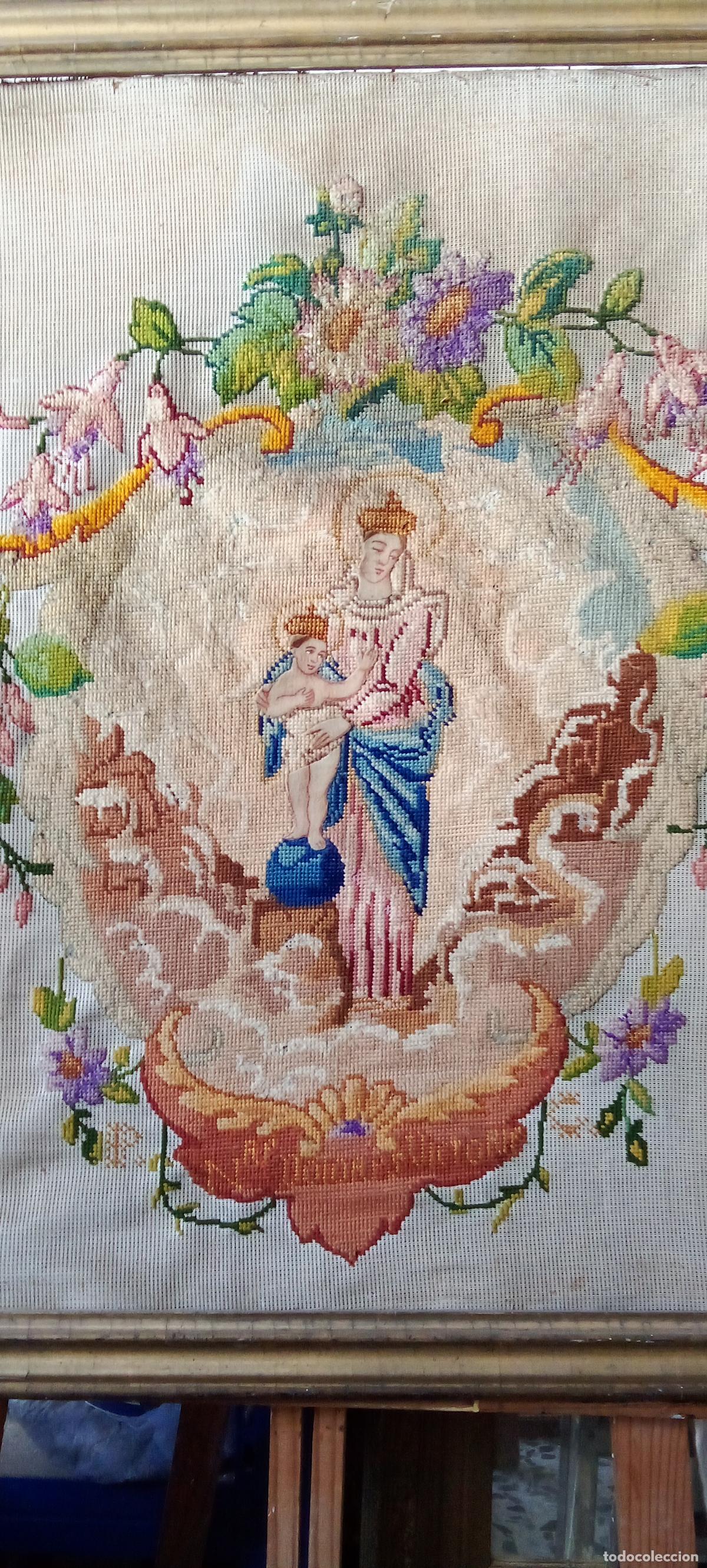 Antig&uuml;edades: VIRGEN CON EL NI&Ntilde;O. S.XIX. - Foto 3