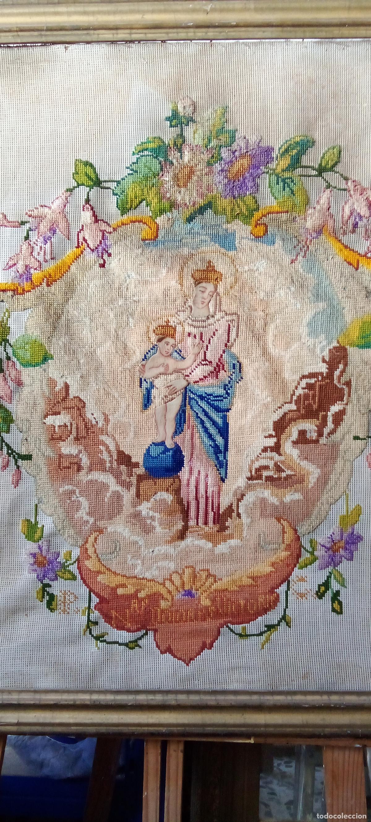 Antig&uuml;edades: VIRGEN CON EL NI&Ntilde;O. S.XIX. - Foto 6
