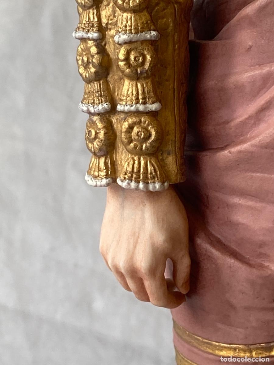 Antig&uuml;edades: TORERO EN PORCELANA DE ALGORA. CERTIFICADO. - Foto 4