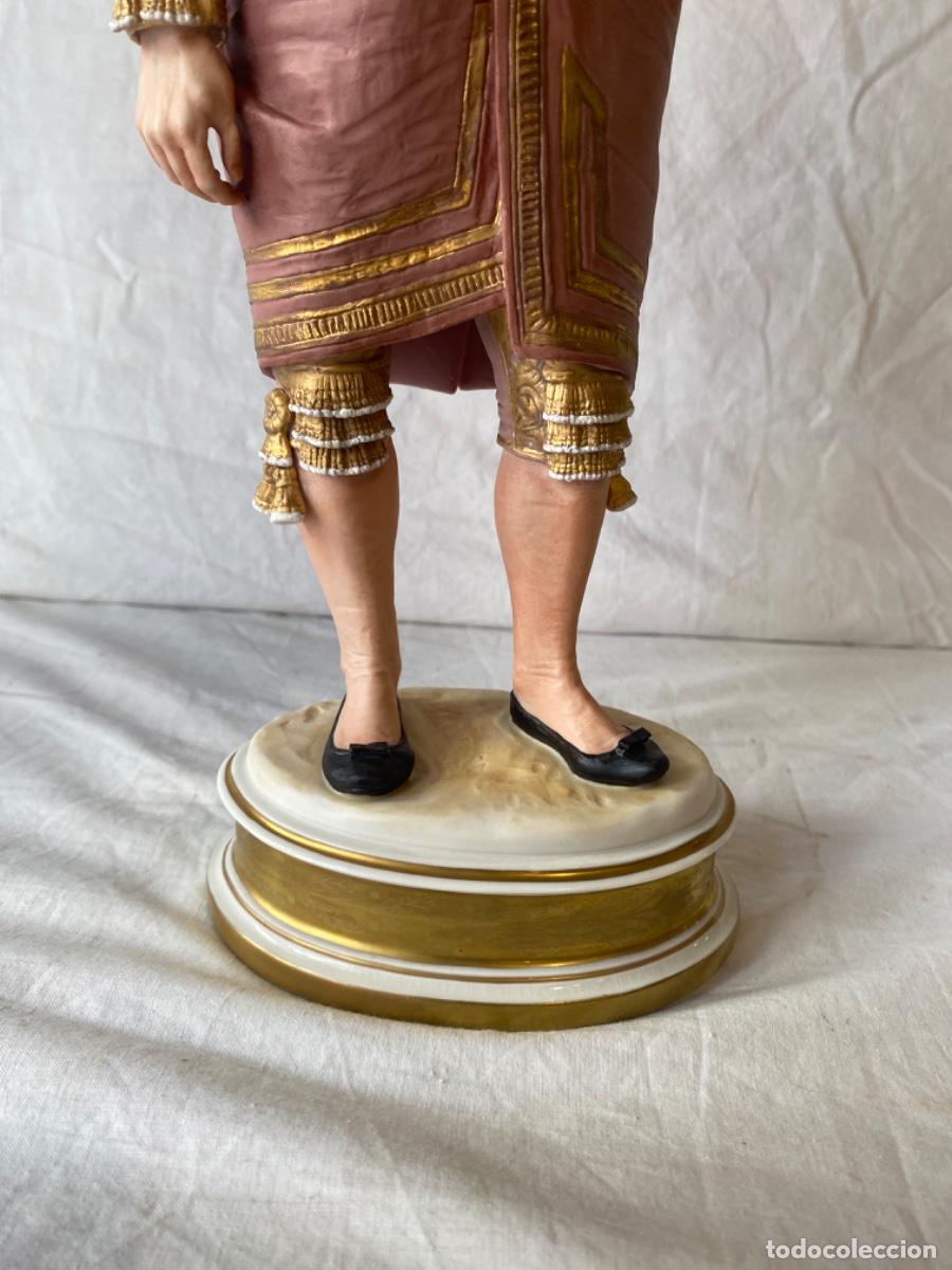 Antig&uuml;edades: TORERO EN PORCELANA DE ALGORA. CERTIFICADO. - Foto 5