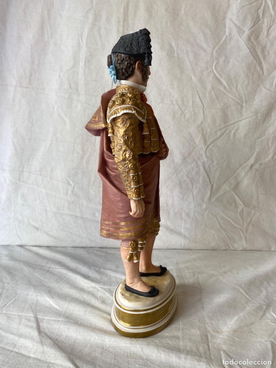 Antig&uuml;edades: TORERO EN PORCELANA DE ALGORA. CERTIFICADO. - Foto 7