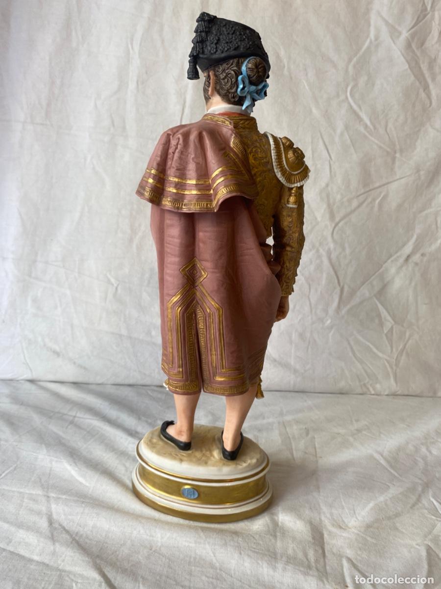 Antig&uuml;edades: TORERO EN PORCELANA DE ALGORA. CERTIFICADO. - Foto 8
