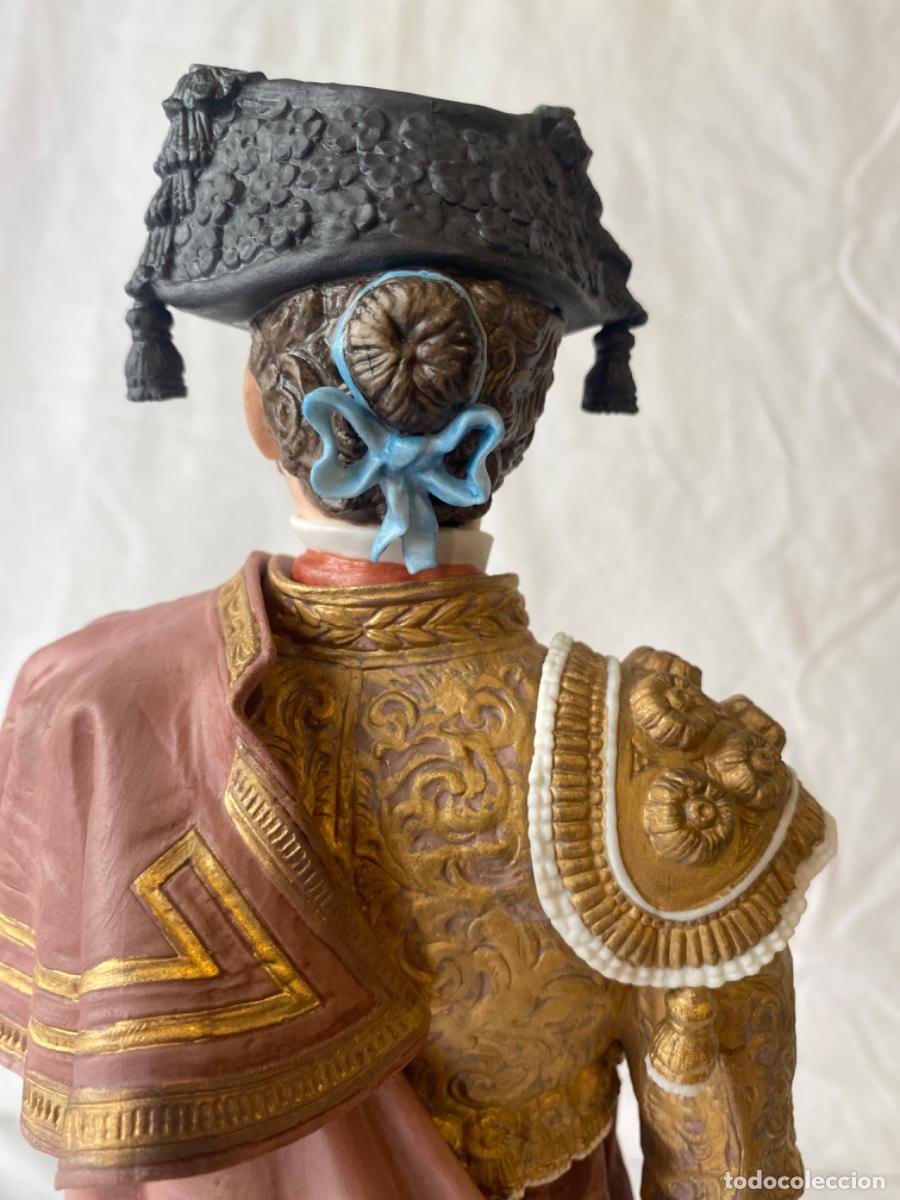 Antig&uuml;edades: TORERO EN PORCELANA DE ALGORA. CERTIFICADO. - Foto 9