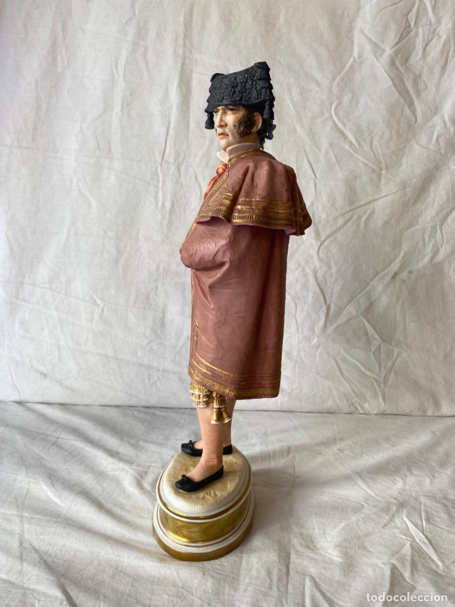 Antig&uuml;edades: TORERO EN PORCELANA DE ALGORA. CERTIFICADO. - Foto 10
