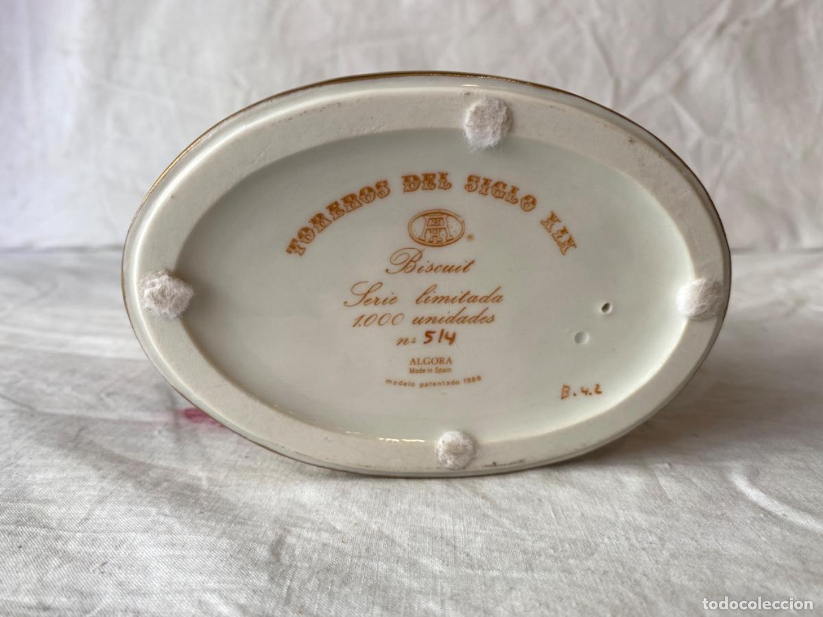 Antig&uuml;edades: TORERO EN PORCELANA DE ALGORA. CERTIFICADO. - Foto 11