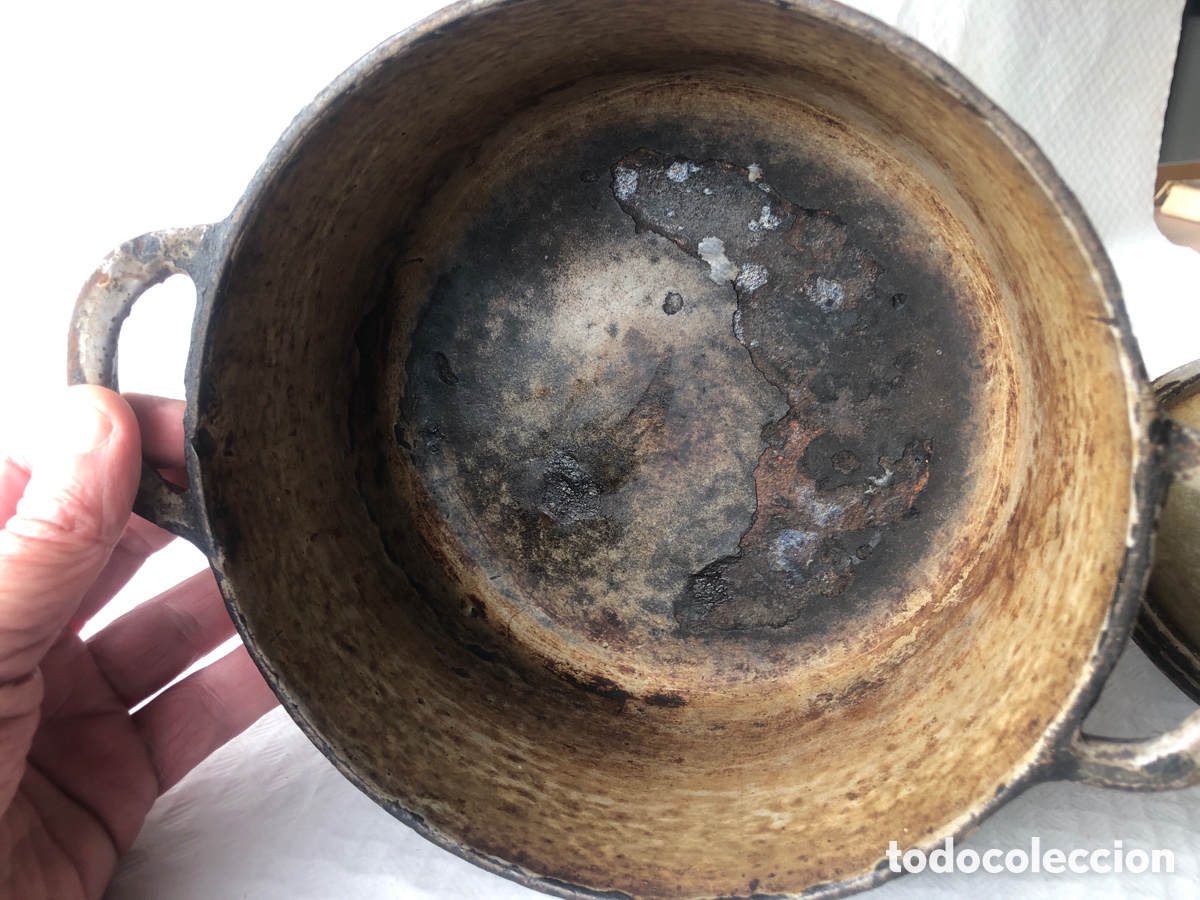 Antig&uuml;edades: Antigua olla de hierro fundido - Foto 5