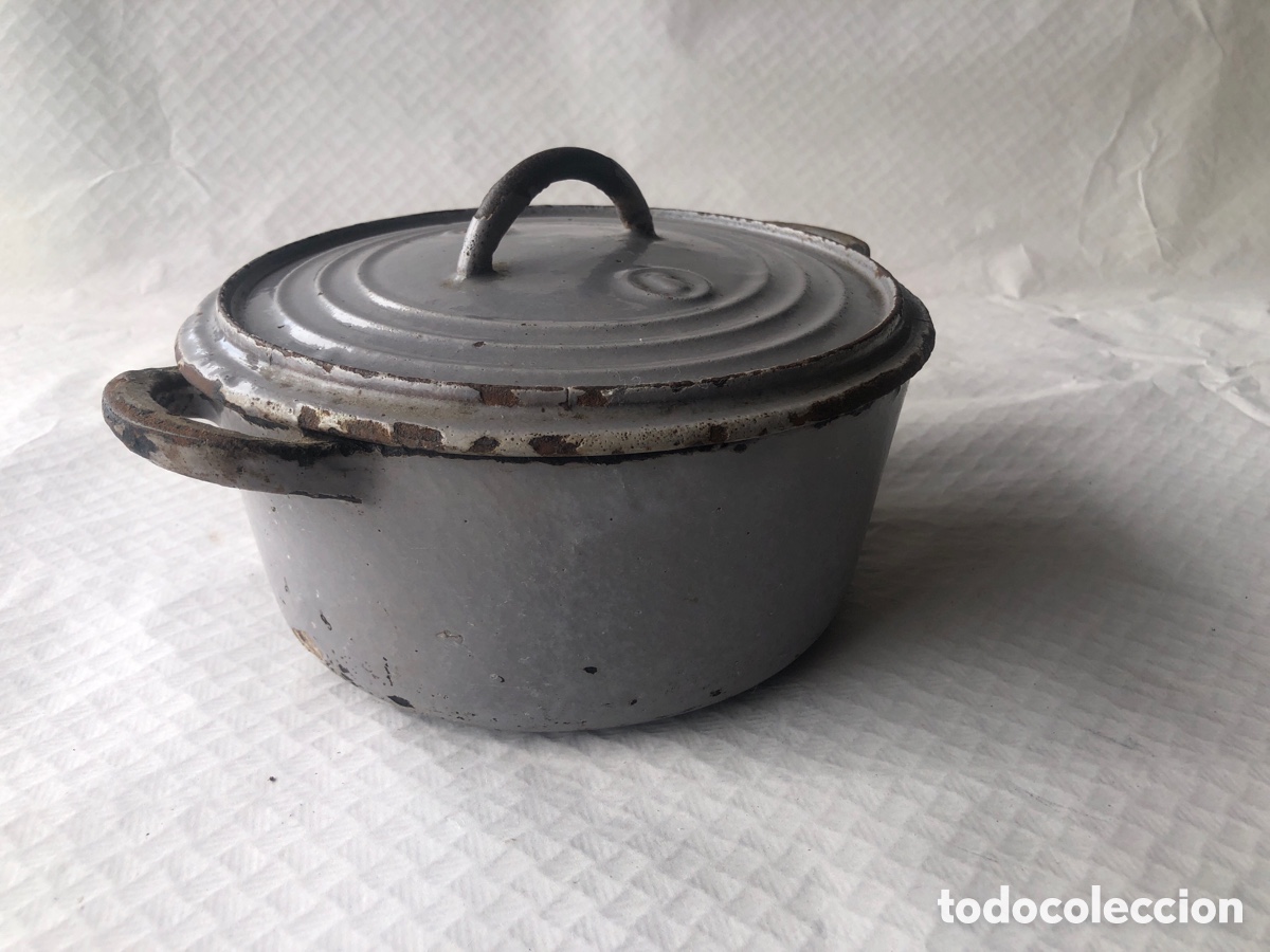 Antig&uuml;edades: Antigua olla de hierro fundido - Foto 8