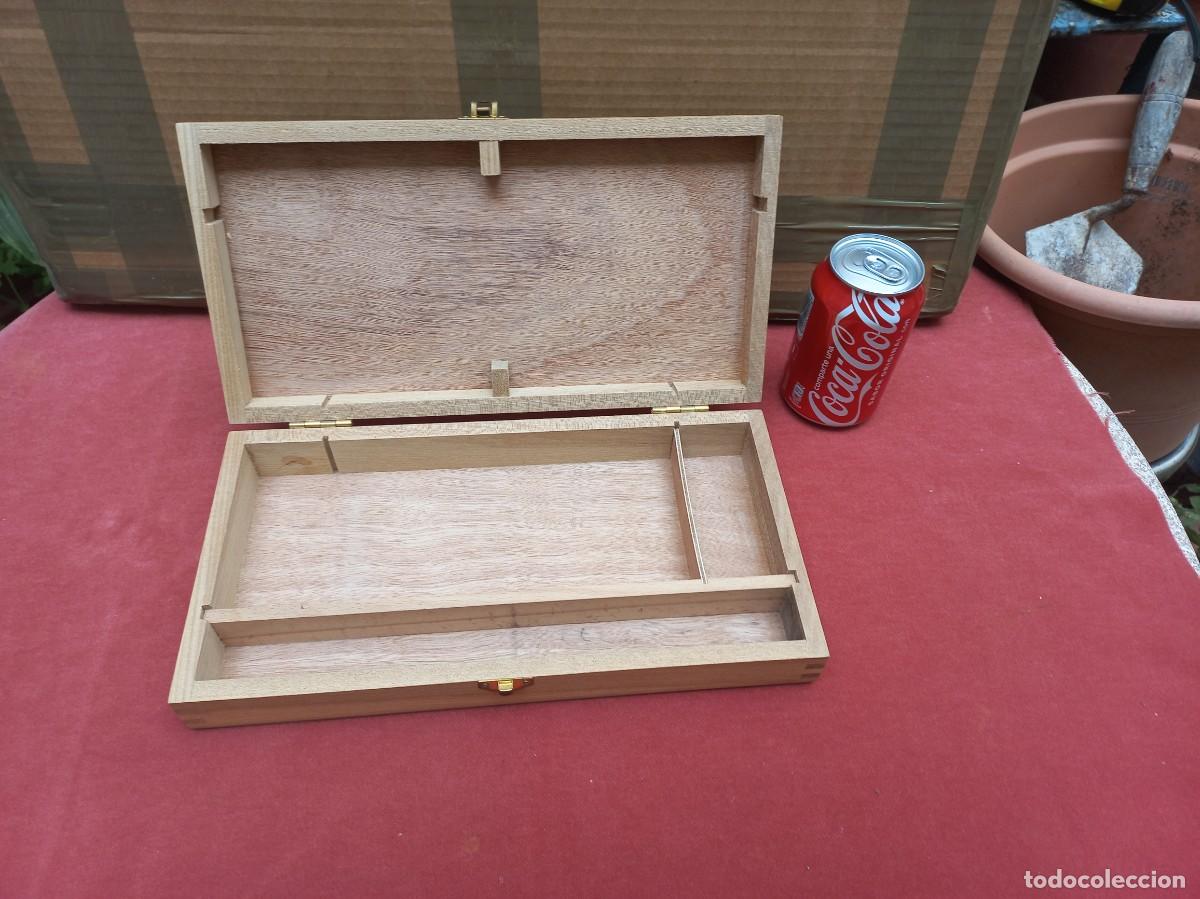 Antig&uuml;edades: caja madera - sin marca - 32x16x5cm - Foto 9
