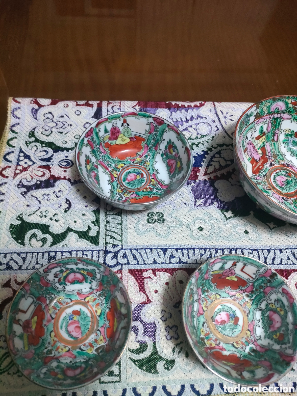 Antig&uuml;edades: Conjunto de 7 cuencos macao - Foto 2