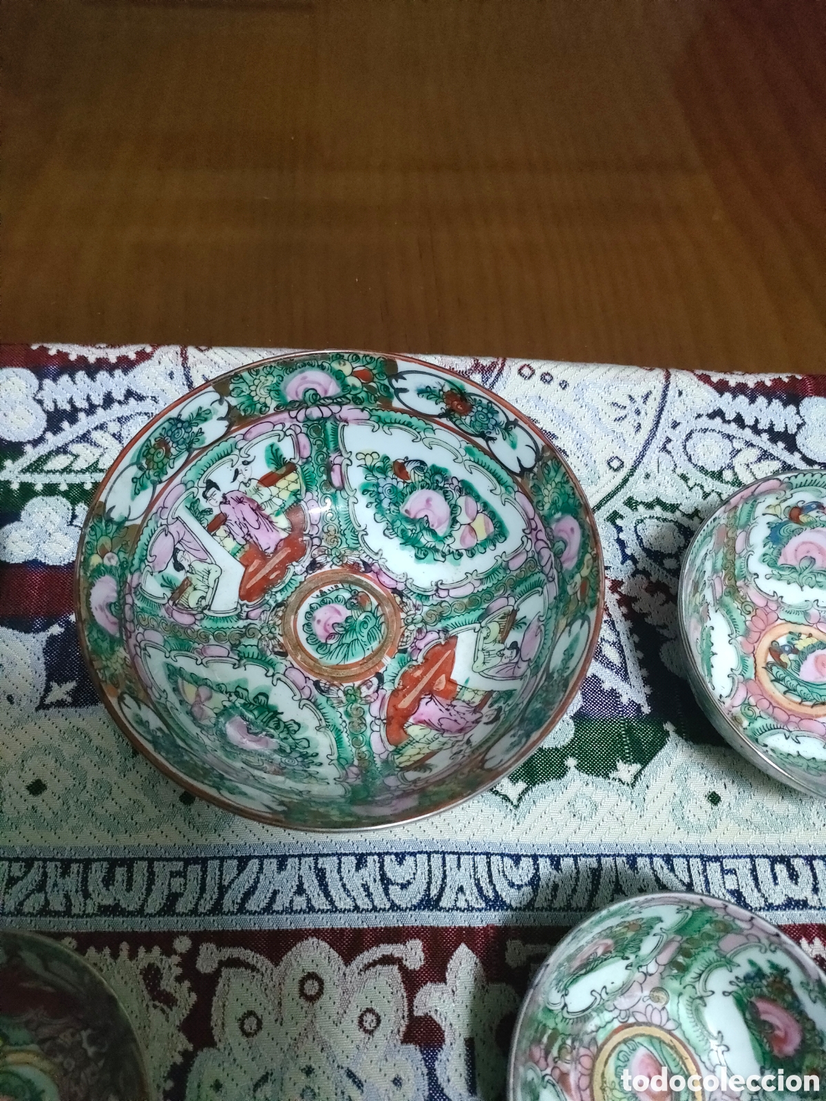 Antig&uuml;edades: Conjunto de 7 cuencos macao - Foto 3