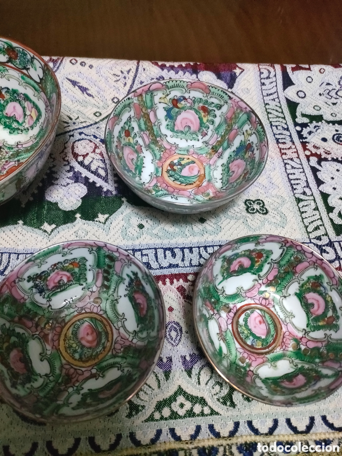 Antig&uuml;edades: Conjunto de 7 cuencos macao - Foto 4