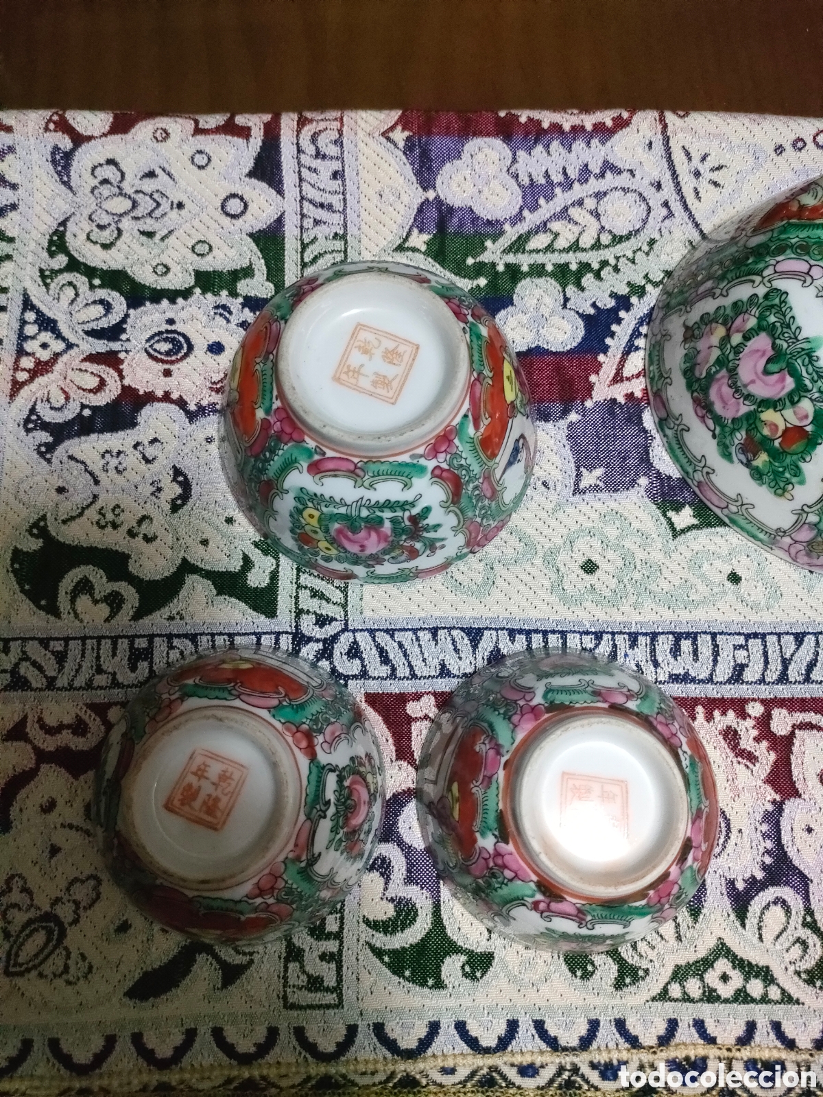 Antig&uuml;edades: Conjunto de 7 cuencos macao - Foto 6
