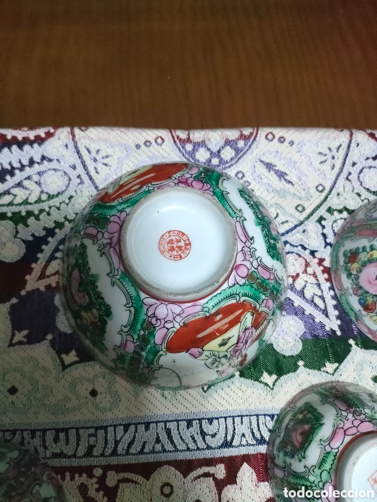 Antig&uuml;edades: Conjunto de 7 cuencos macao - Foto 7