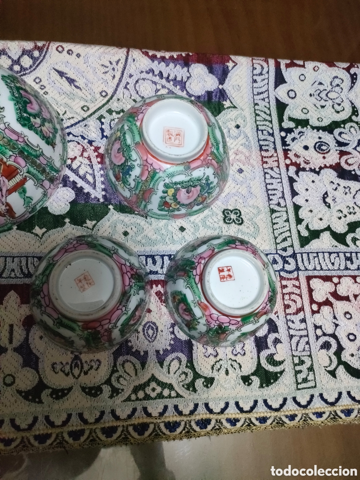 Antig&uuml;edades: Conjunto de 7 cuencos macao - Foto 8