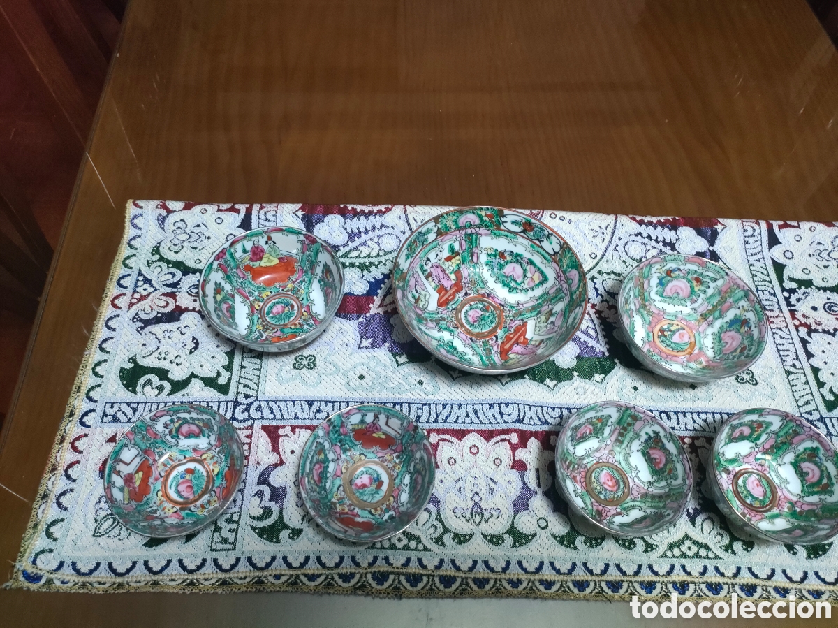 Antig&uuml;edades: Conjunto de 7 cuencos macao - Foto 1