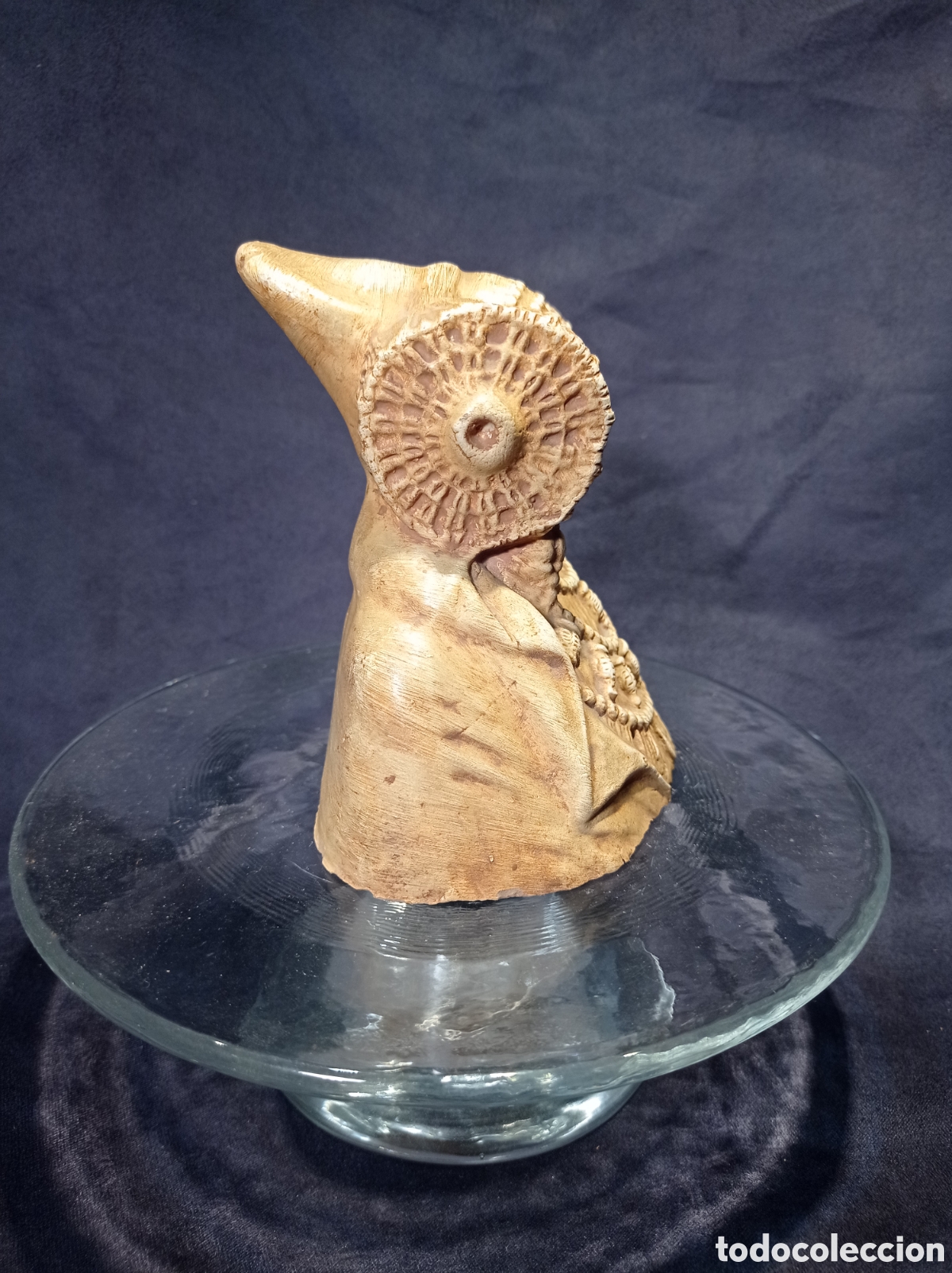 Antig&uuml;edades: DAMA DE ELCHE EN TERRACOTA. 11,5 CM - Foto 4