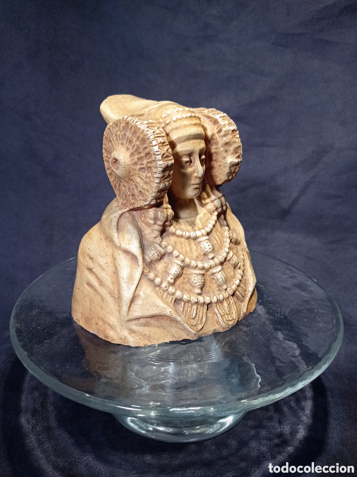 Antig&uuml;edades: DAMA DE ELCHE EN TERRACOTA. 11,5 CM - Foto 5