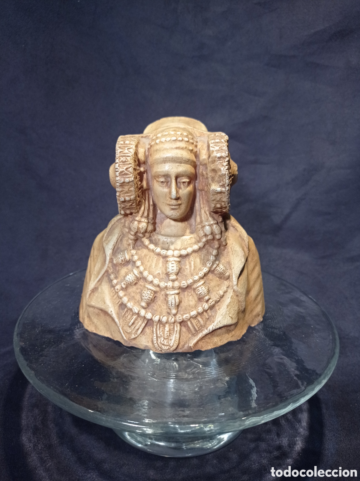 Antig&uuml;edades: DAMA DE ELCHE EN TERRACOTA. 11,5 CM - Foto 1