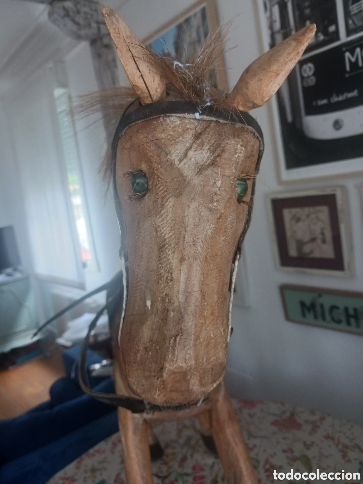 Antig&uuml;edades: Antiguo Caballo de madera - Foto 2