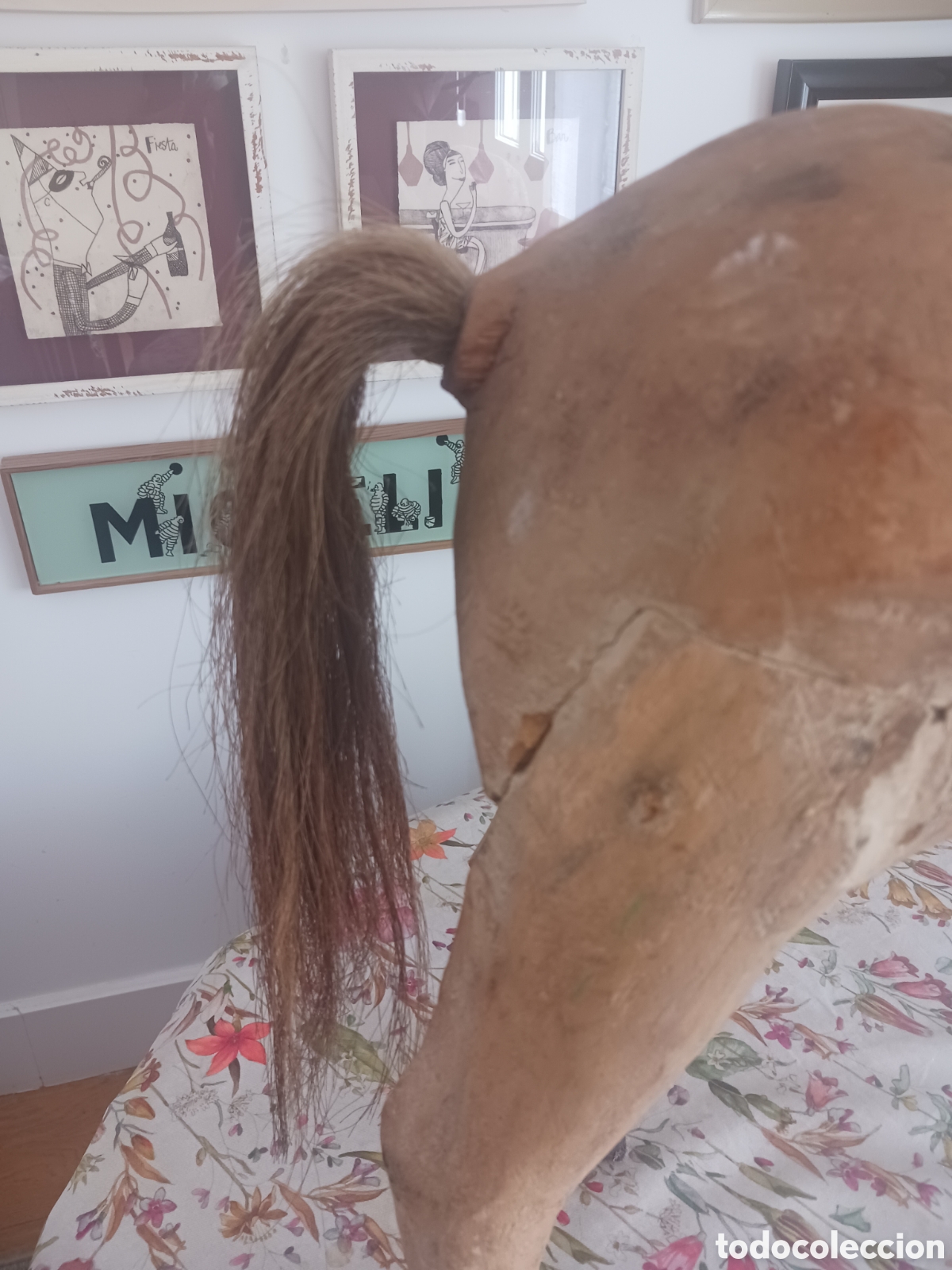 Antig&uuml;edades: Antiguo Caballo de madera - Foto 5