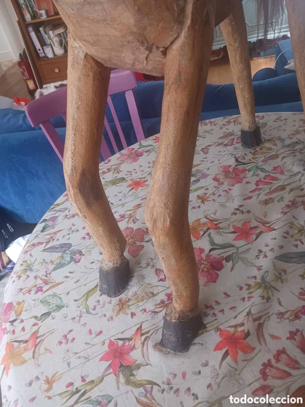 Antig&uuml;edades: Antiguo Caballo de madera - Foto 7