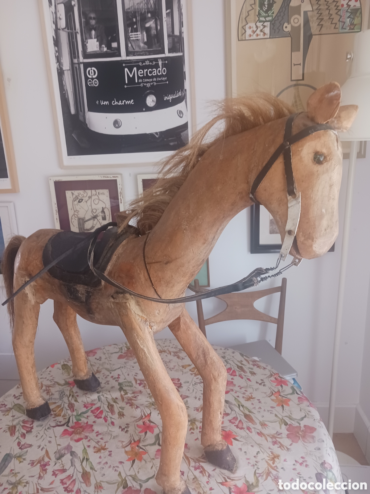 Antig&uuml;edades: Antiguo Caballo de madera - Foto 1