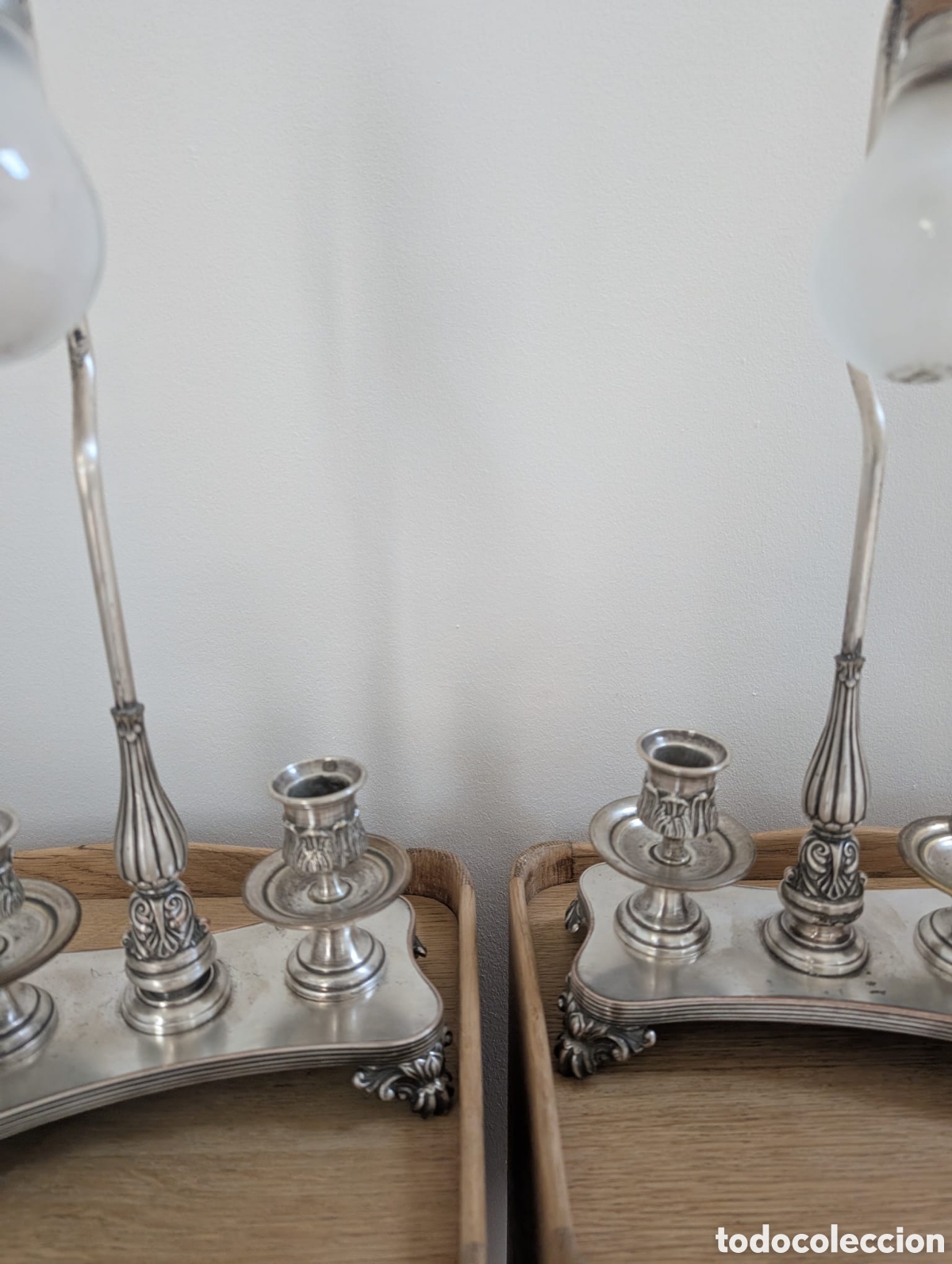 Antig&uuml;edades: Candelabros- l&aacute;mparas antiguos - Foto 4