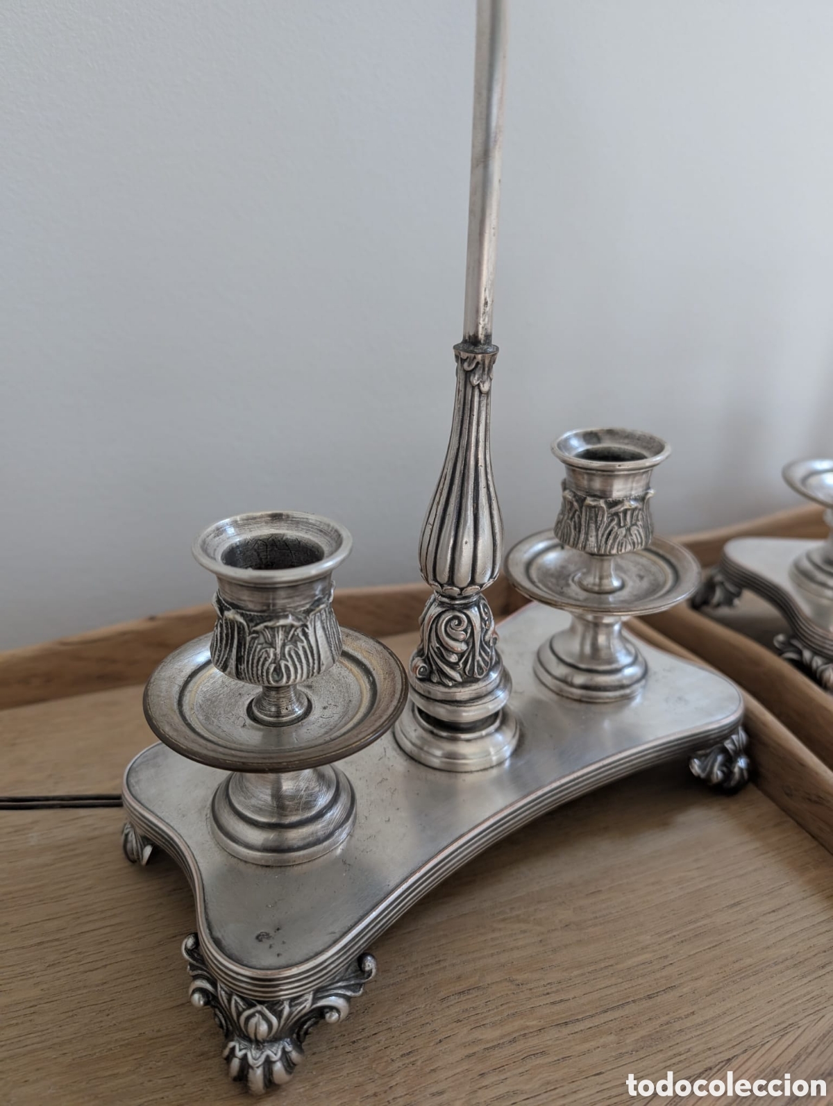 Antig&uuml;edades: Candelabros- l&aacute;mparas antiguos - Foto 6