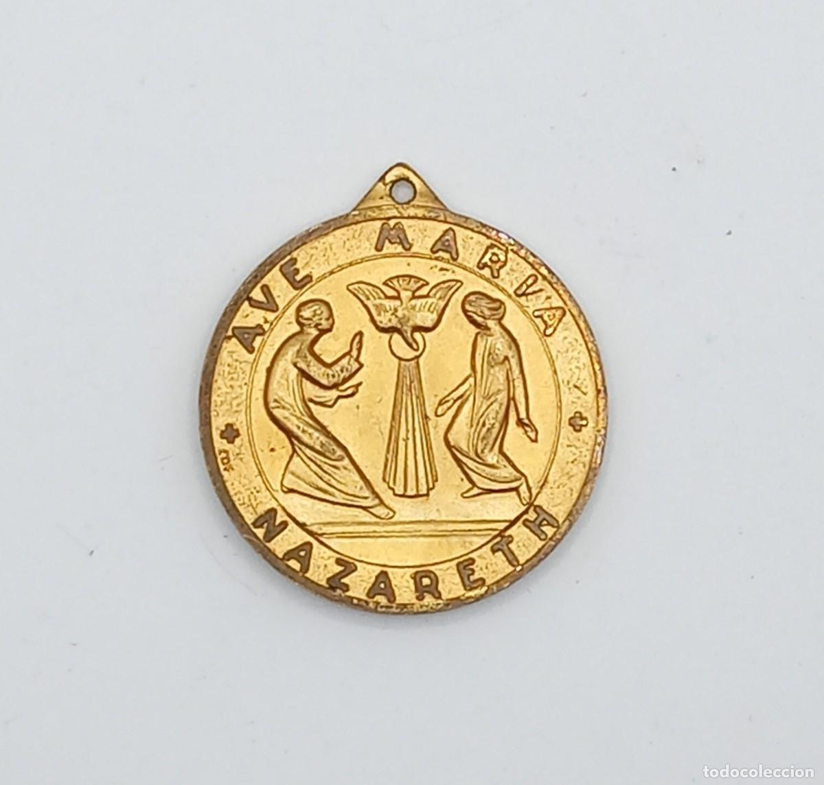 Antig&uuml;edades: Medalla AVE MARIA NAZARETH - Foto 1