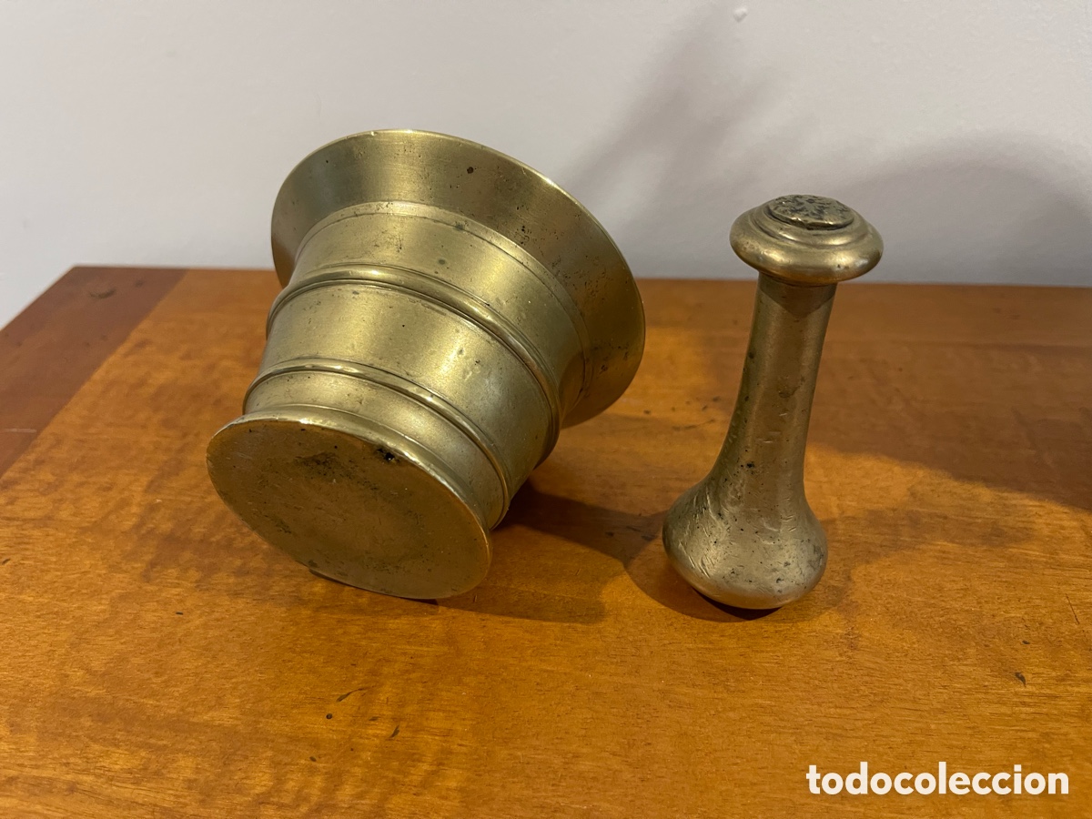 Antig&uuml;edades: Almirez de bronce antiguo - Foto 2