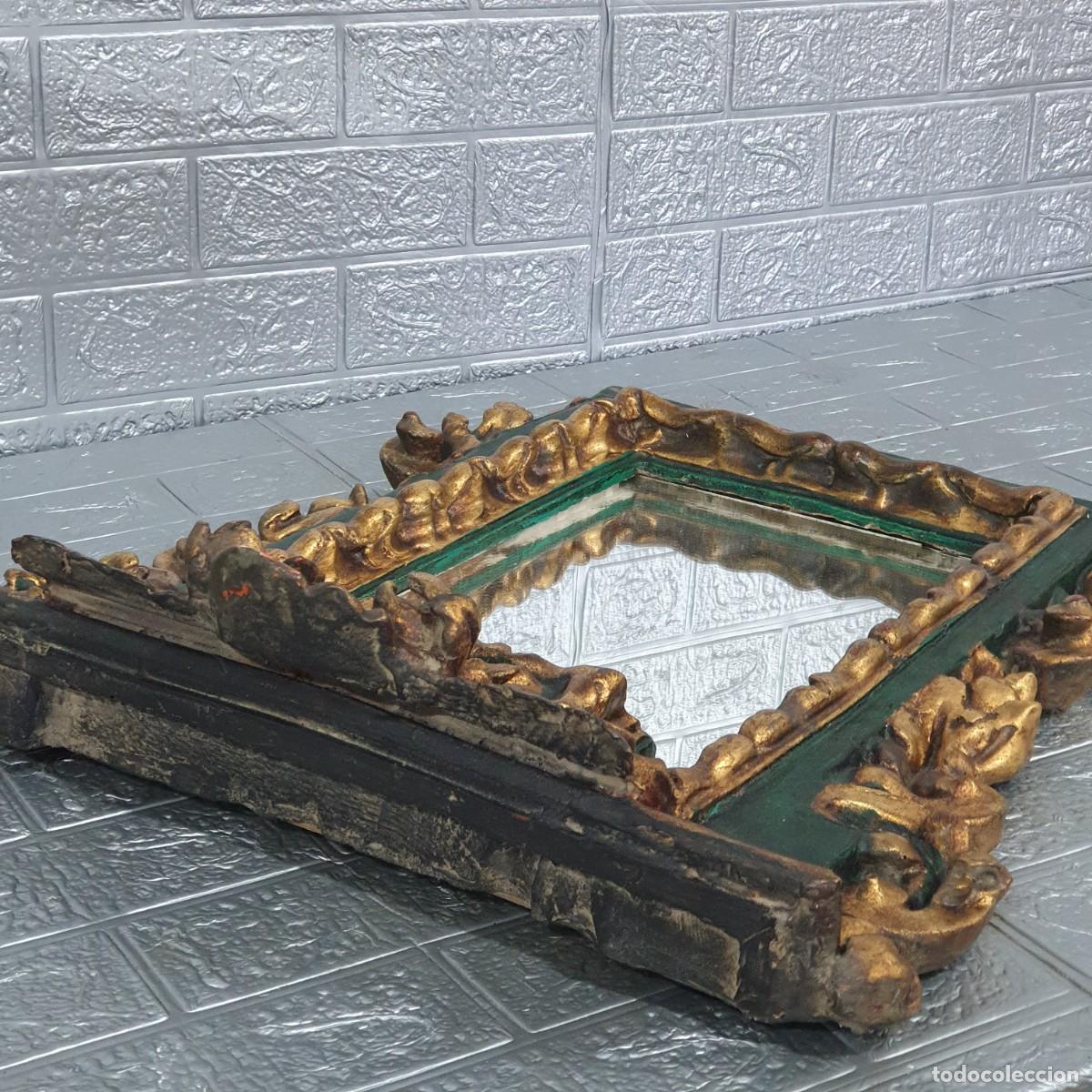 Antig&uuml;edades: Espejo talla policromado - Foto 5