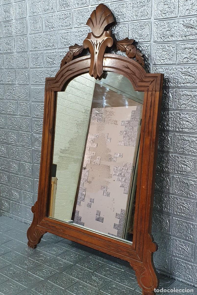 Antig&uuml;edades: Antiguo espejo estilo Isabelino - Foto 1