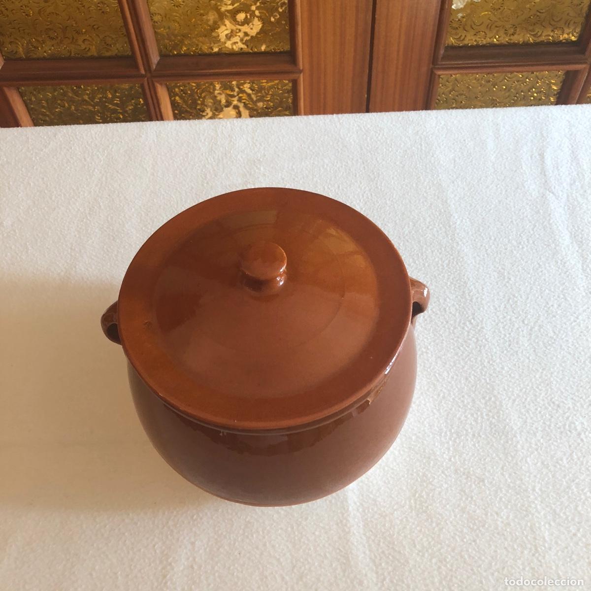 Antig&uuml;edades: Olla de barro esmaltado con tapa. Tradici&oacute;n y sabor - Foto 4