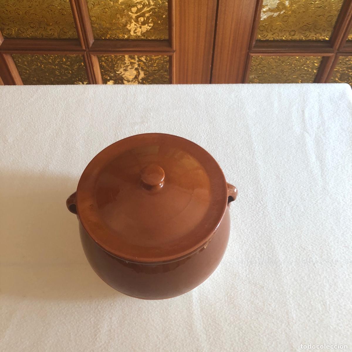 Antig&uuml;edades: Olla de barro esmaltado con tapa. Tradici&oacute;n y sabor - Foto 5