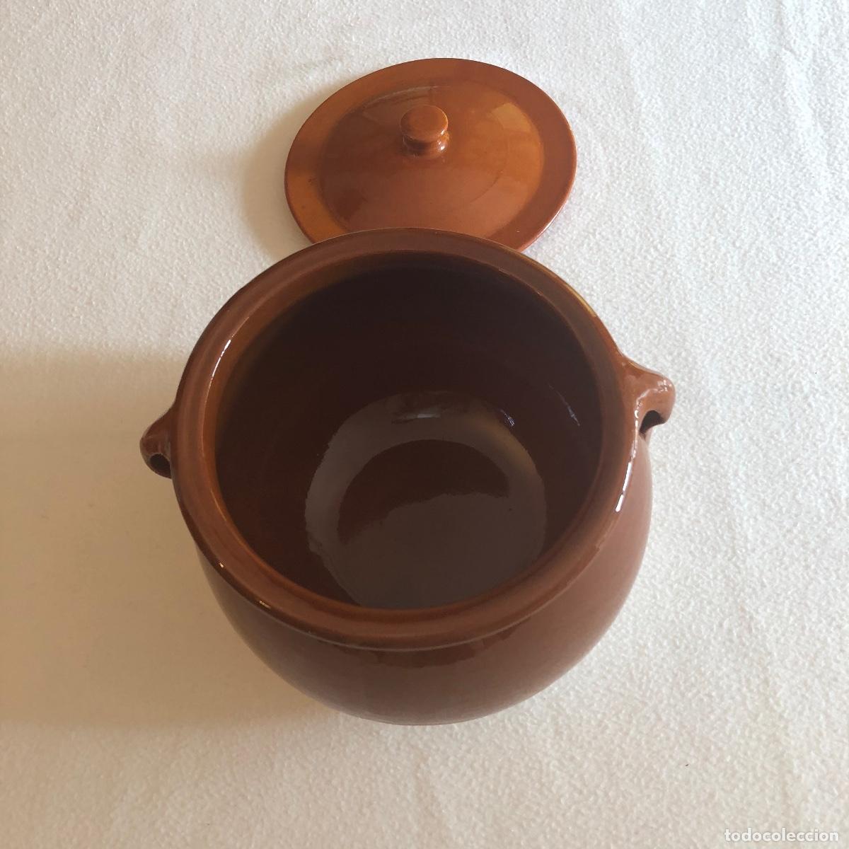 Antig&uuml;edades: Olla de barro esmaltado con tapa. Tradici&oacute;n y sabor - Foto 6