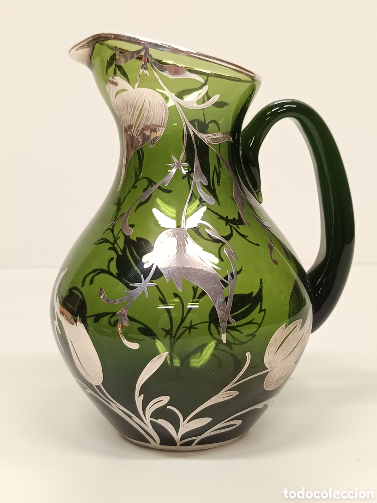 Antig&uuml;edades: Jarra cristal murano plata - Foto 2