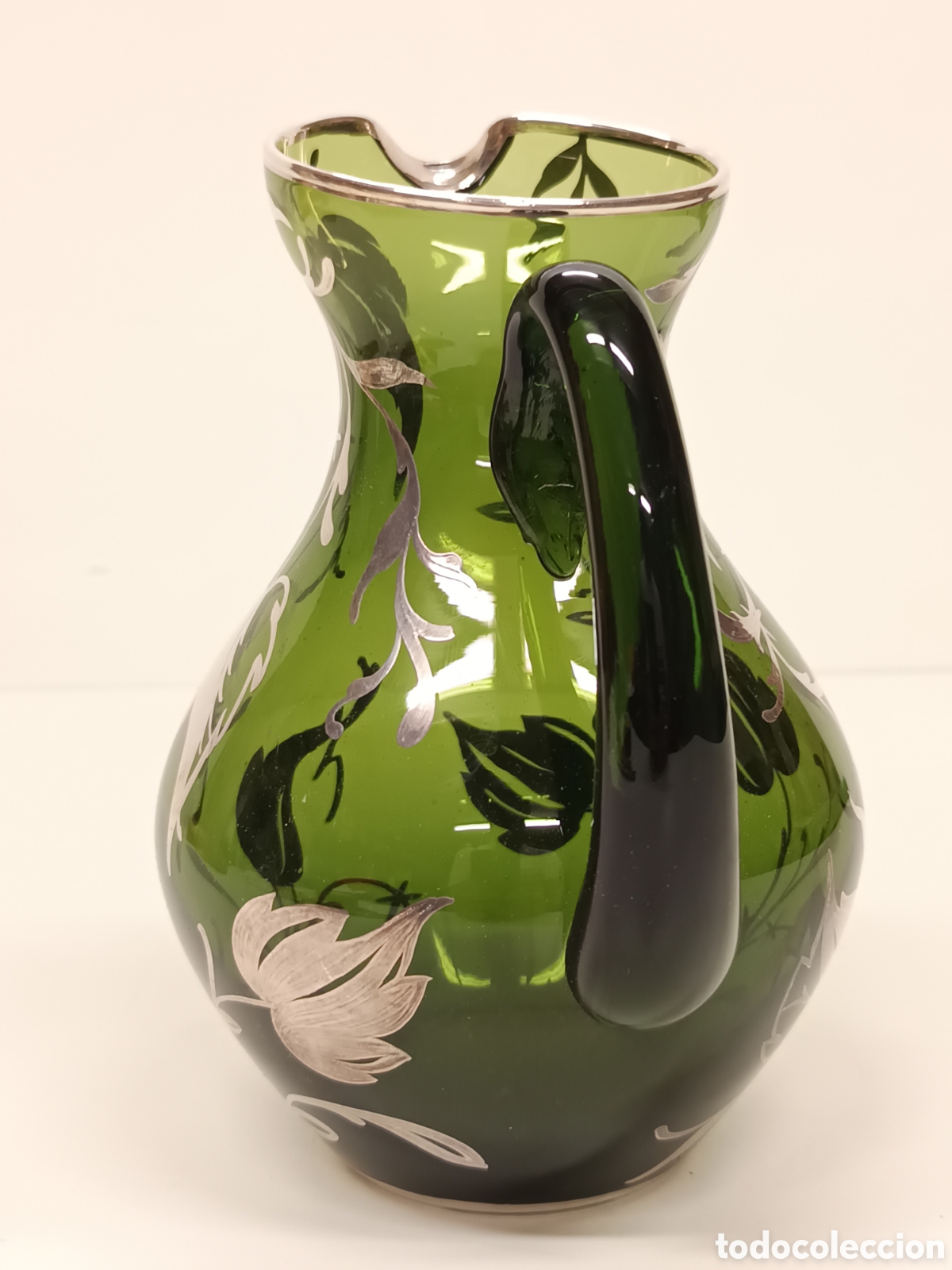 Antig&uuml;edades: Jarra cristal murano plata - Foto 4
