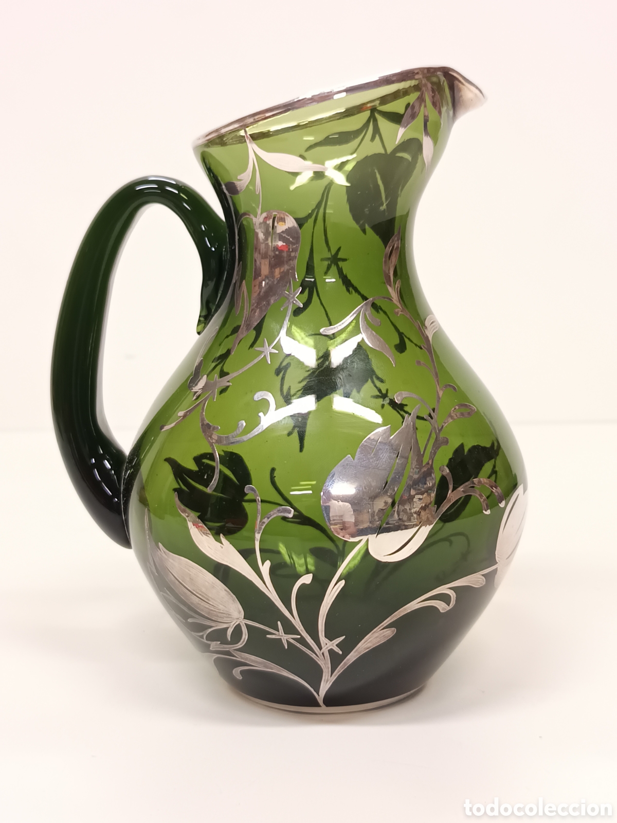 Antig&uuml;edades: Jarra cristal murano plata - Foto 1