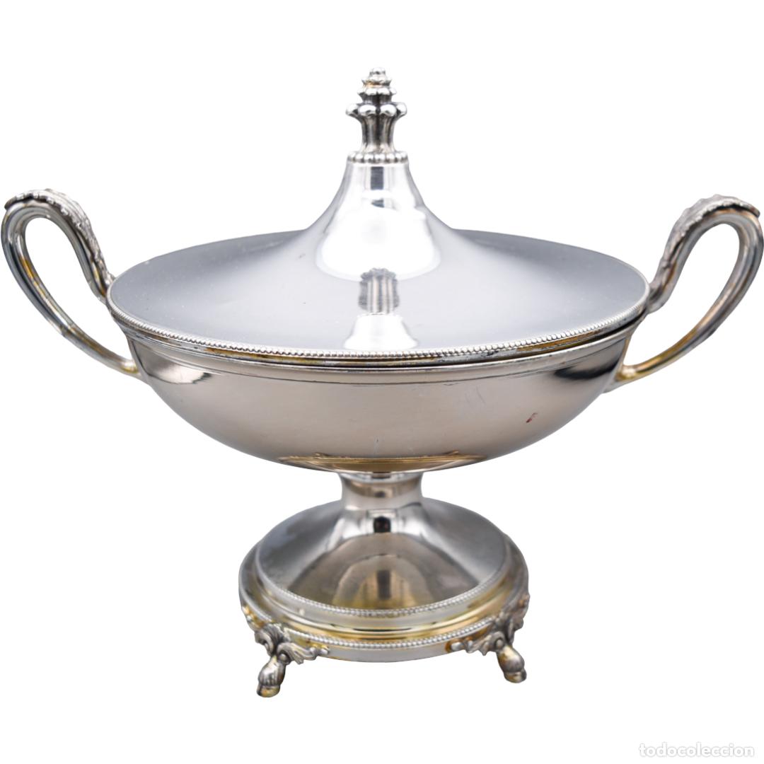Antig&uuml;edades: Centro de mesa / copa grande - Plata Pedro Dur&aacute;n - Foto 2