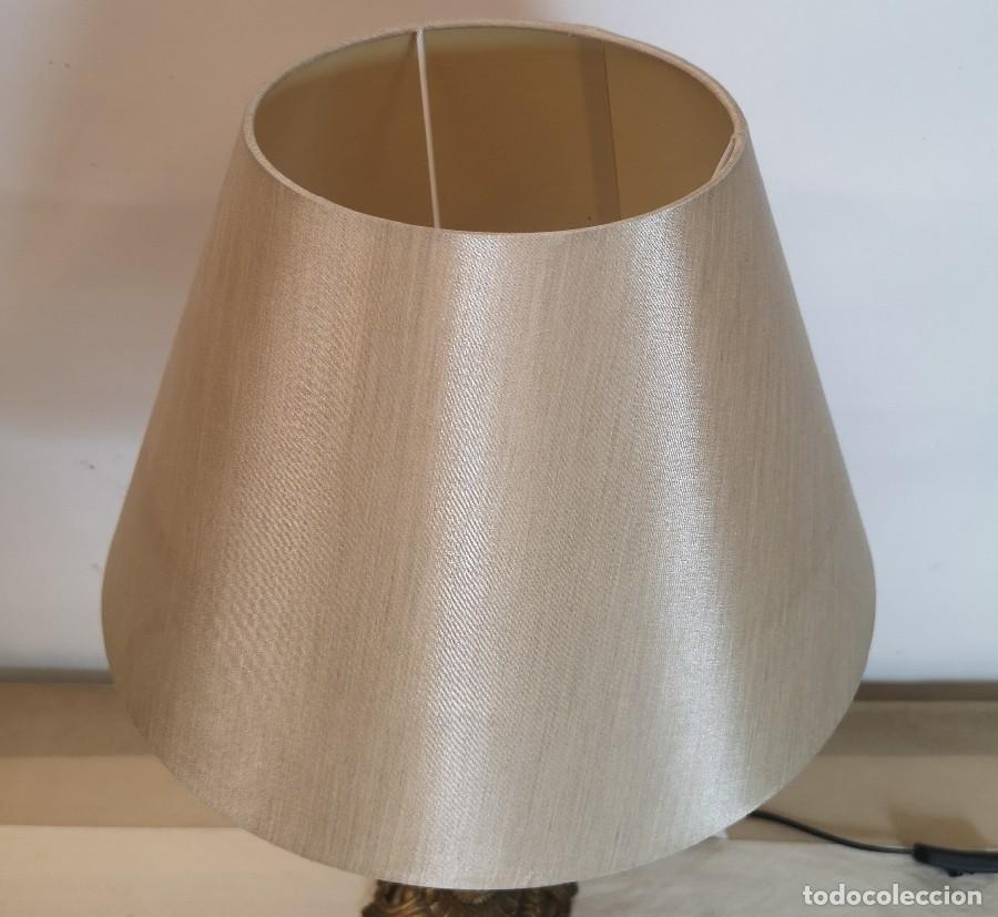 Antig&uuml;edades: L&aacute;mpara de Bronce y Cer&aacute;mica - Foto 7