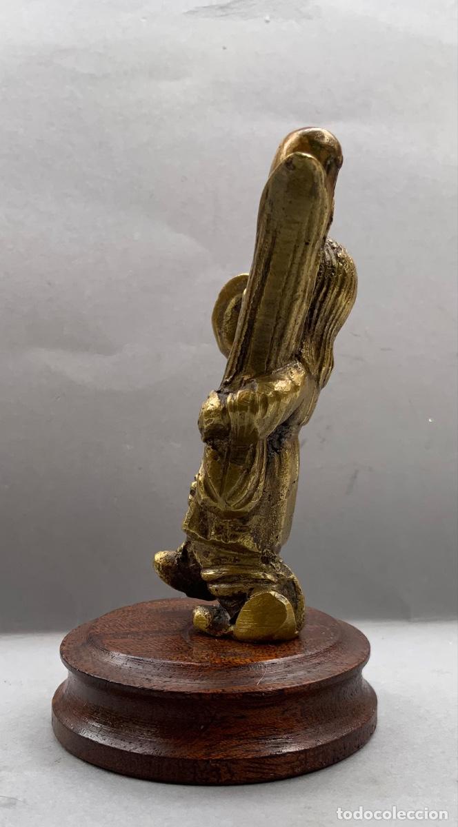 Antig&uuml;edades: Miniatura bronce. Muchacha con nardo . 11 cent&iacute;metros. - Foto 8