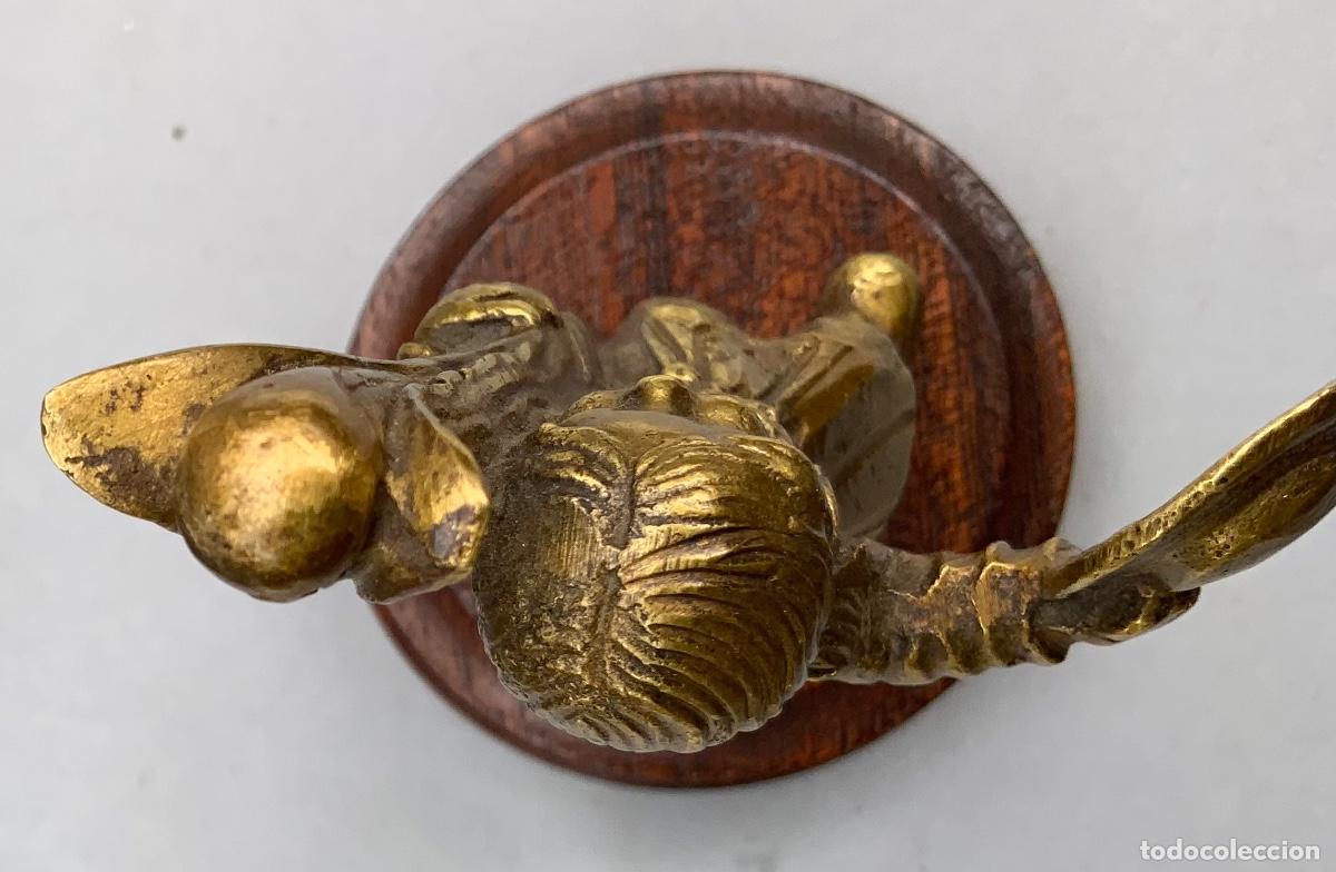 Antig&uuml;edades: Miniatura bronce. Muchacha con nardo . 11 cent&iacute;metros. - Foto 10