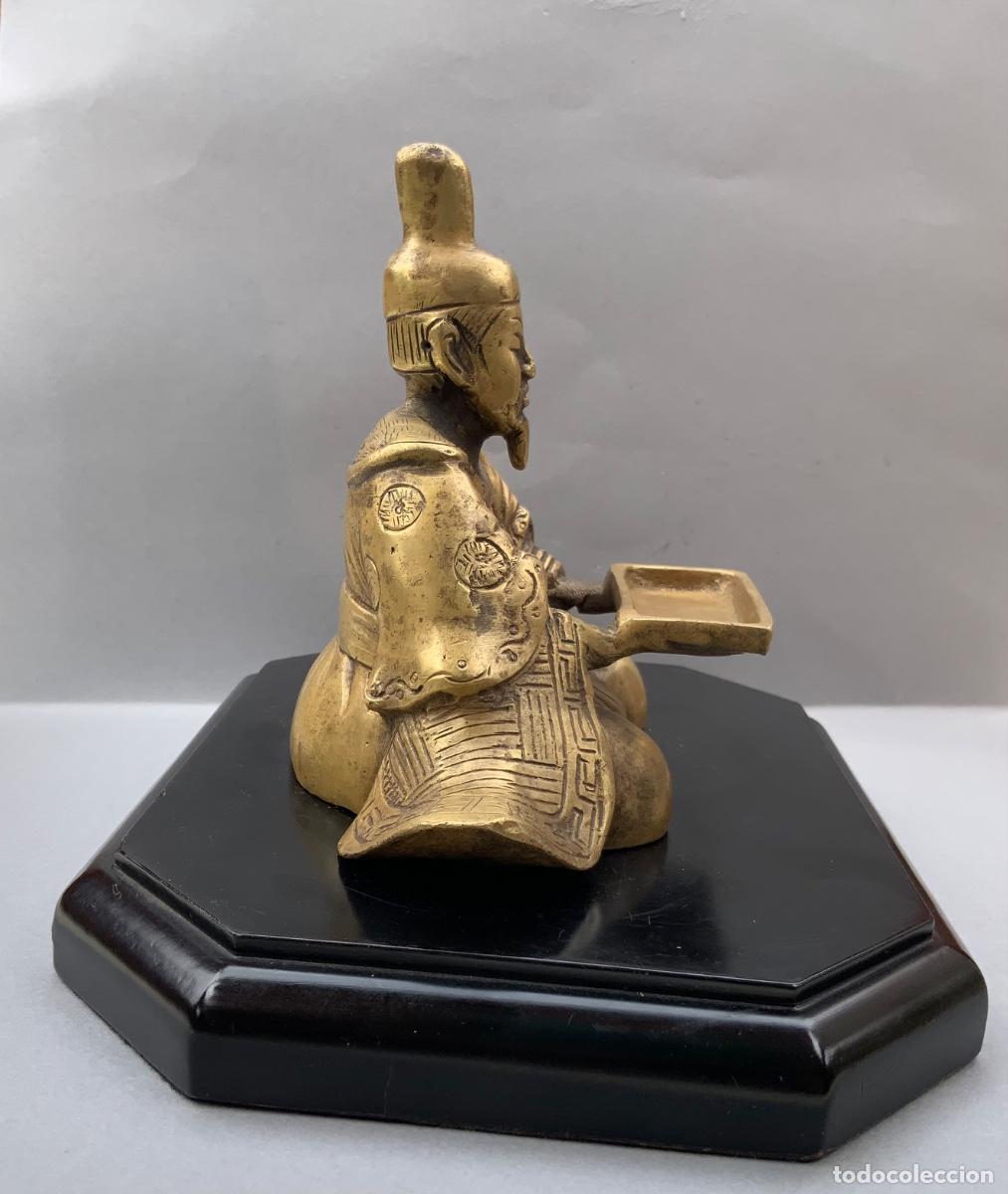Antig&uuml;edades: FIGURA DE BRONCE, SHOGUN.CIRCA, 1900. - Foto 6